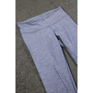 Lululemon Wunder Under Crop Leggings Blue Space Dye Heathered Yoga Pants Size 6